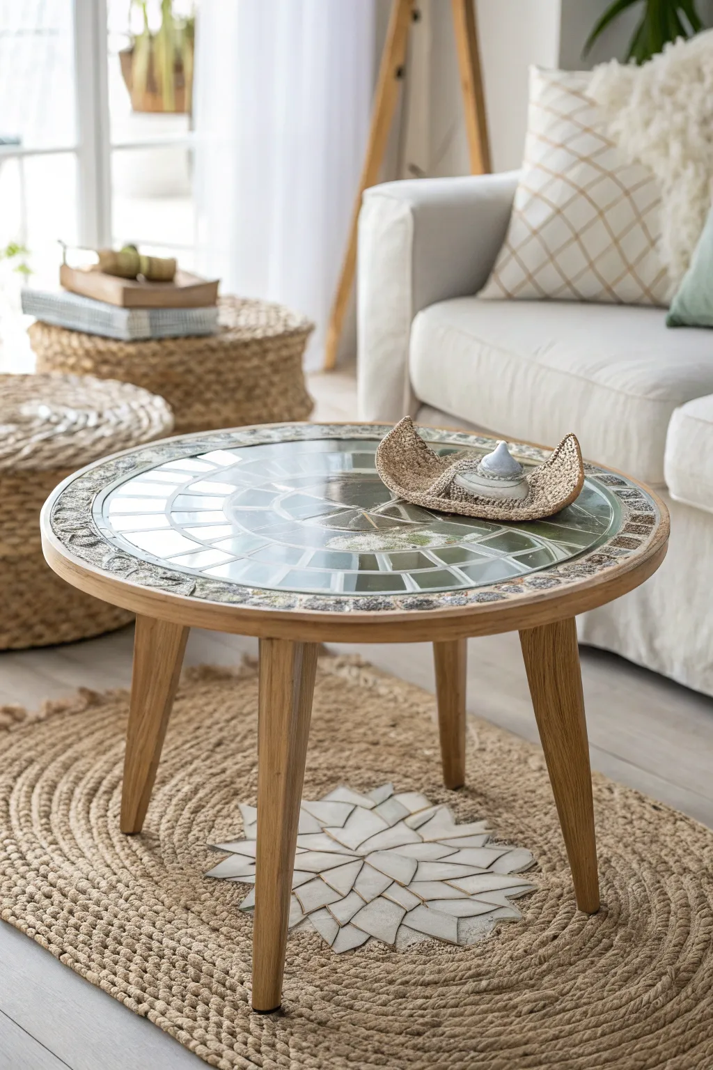 Transform your space with this stunning DIY mirror mosaic table—where artistry meets minimalism.