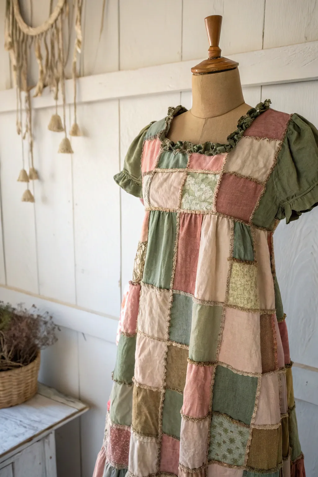 Embrace sustainable creativity with a patchwork costume that tells your unique story. #CraftWithLove