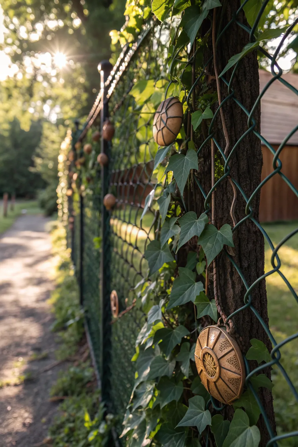 Transform your fence into a secret garden wall with handcrafted charm.
