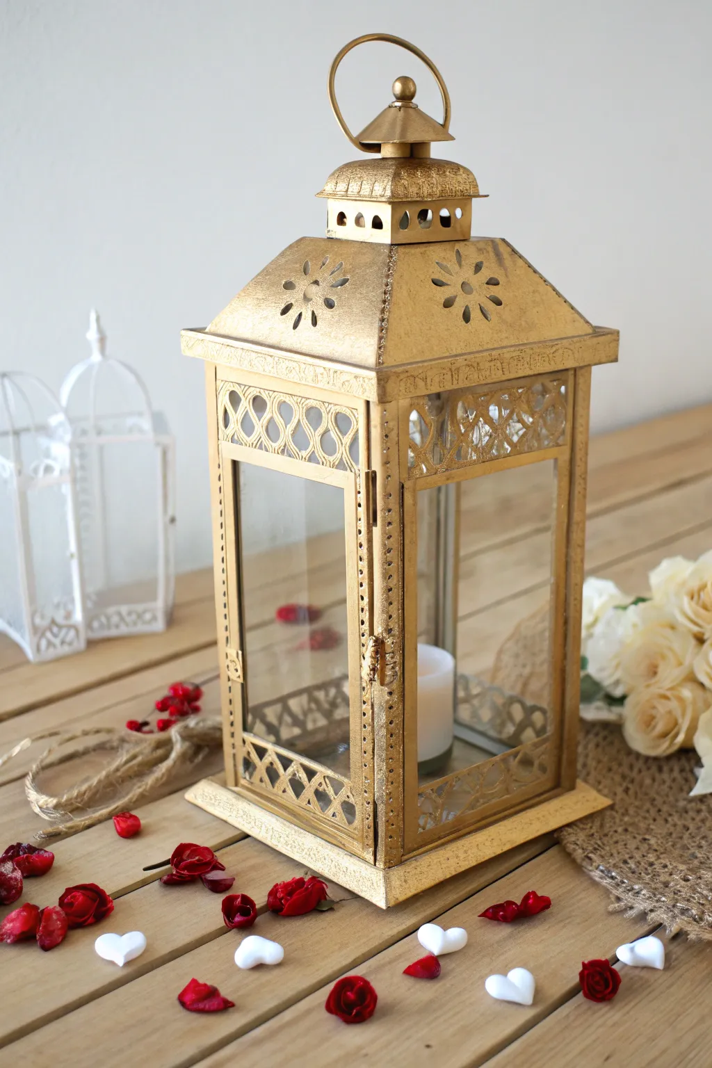 Illuminate your holiday season with a touch of golden elegance. ✨ #DIYChristmas #ScandinavianStyle #BohoChic