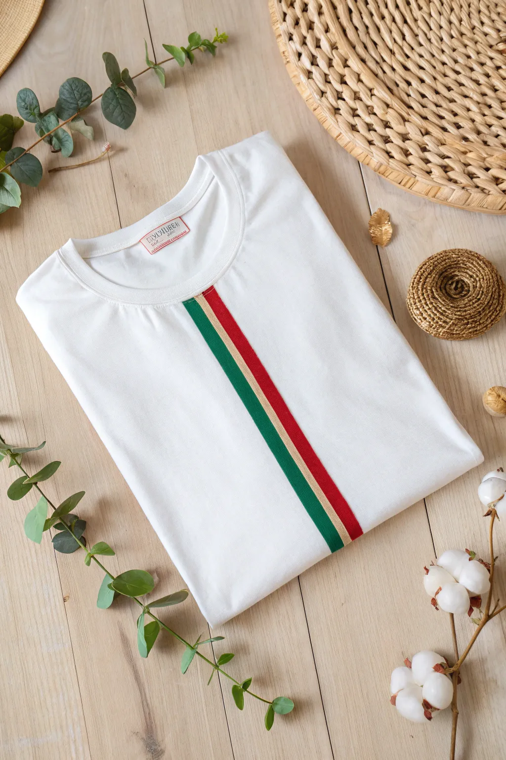 Embrace the festive season with this effortlessly chic striped tee, a perfect blend of simplicity and holiday cheer!