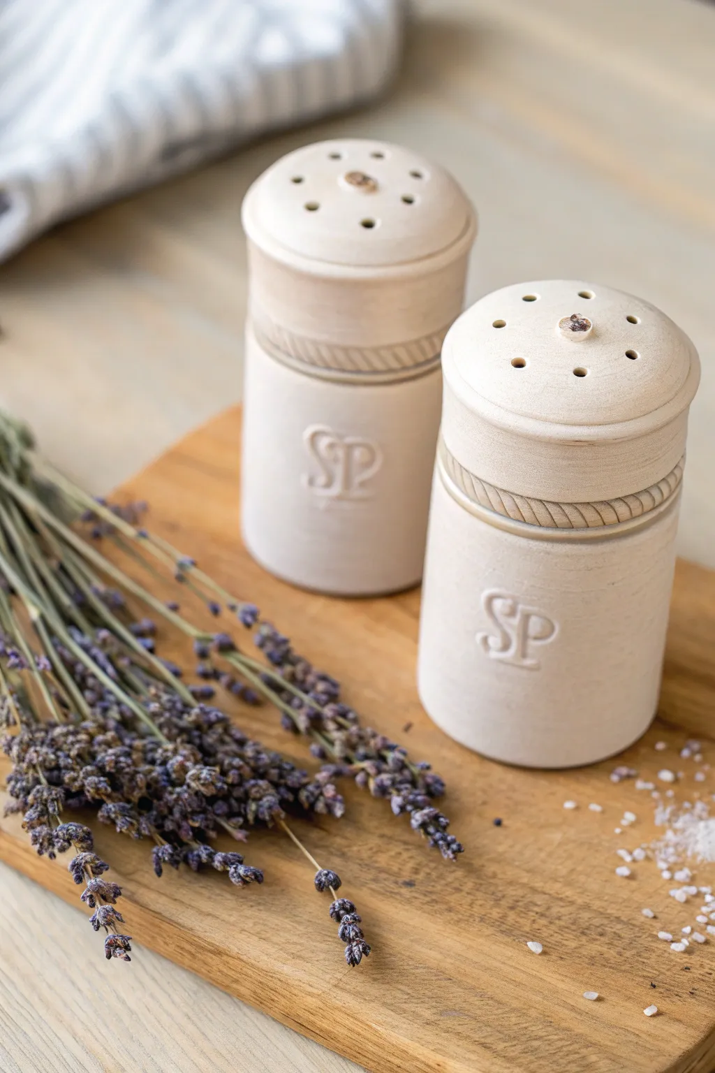 Add a touch of elegance to your table with personalized monogrammed shakers. Perfectly crafted for simplicity and charm.