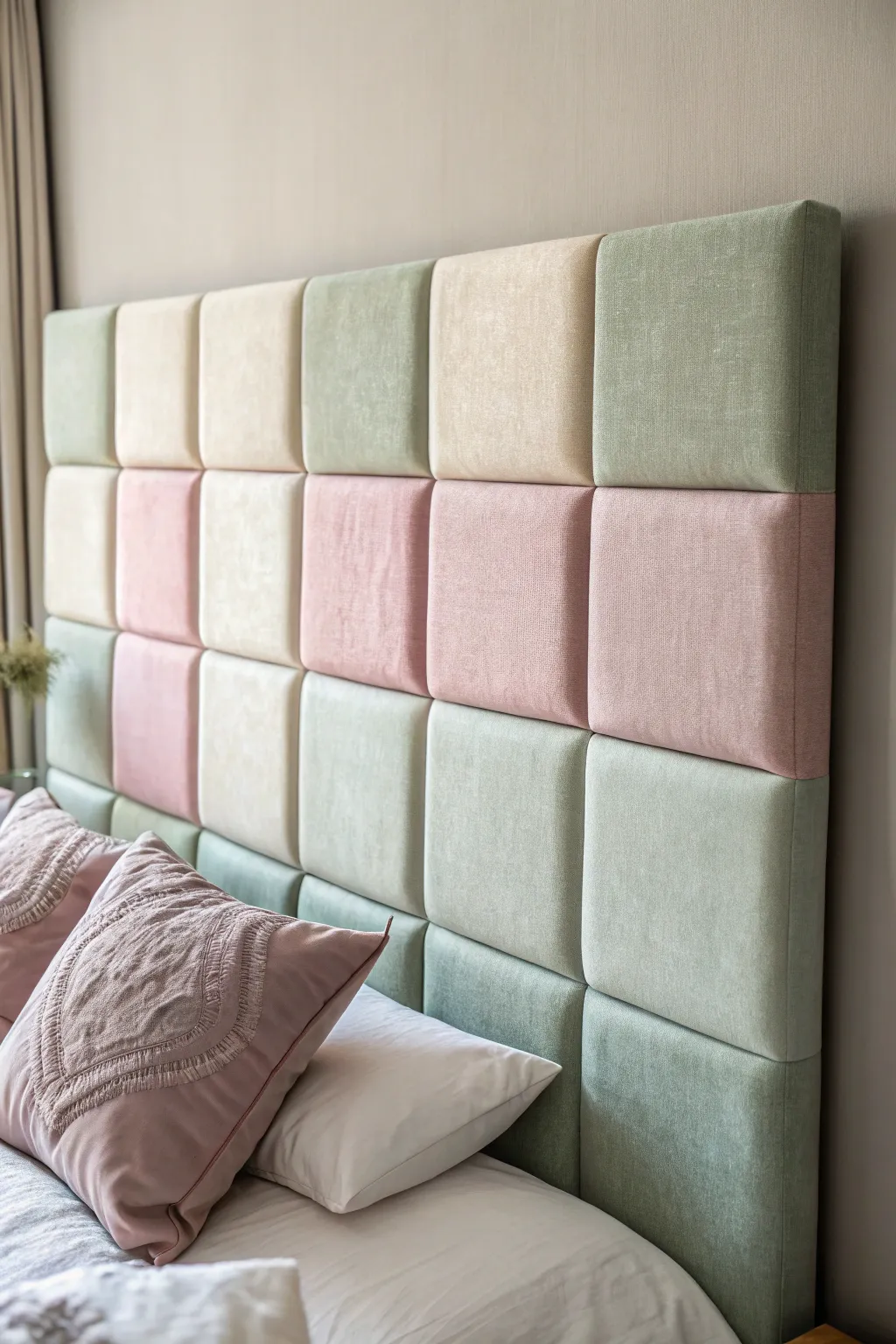 Transform your dorm room with a chic cushioned panel headboard—where Scandinavian minimalism meets Boho charm!