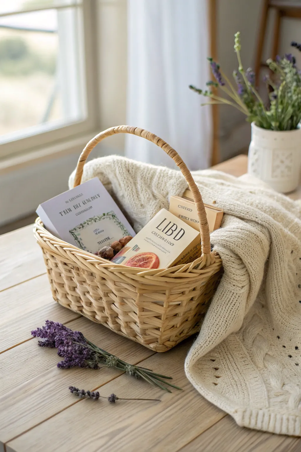 Create the perfect reading nook with this Bookworm's Basket — simplicity and comfort in one delightful package.