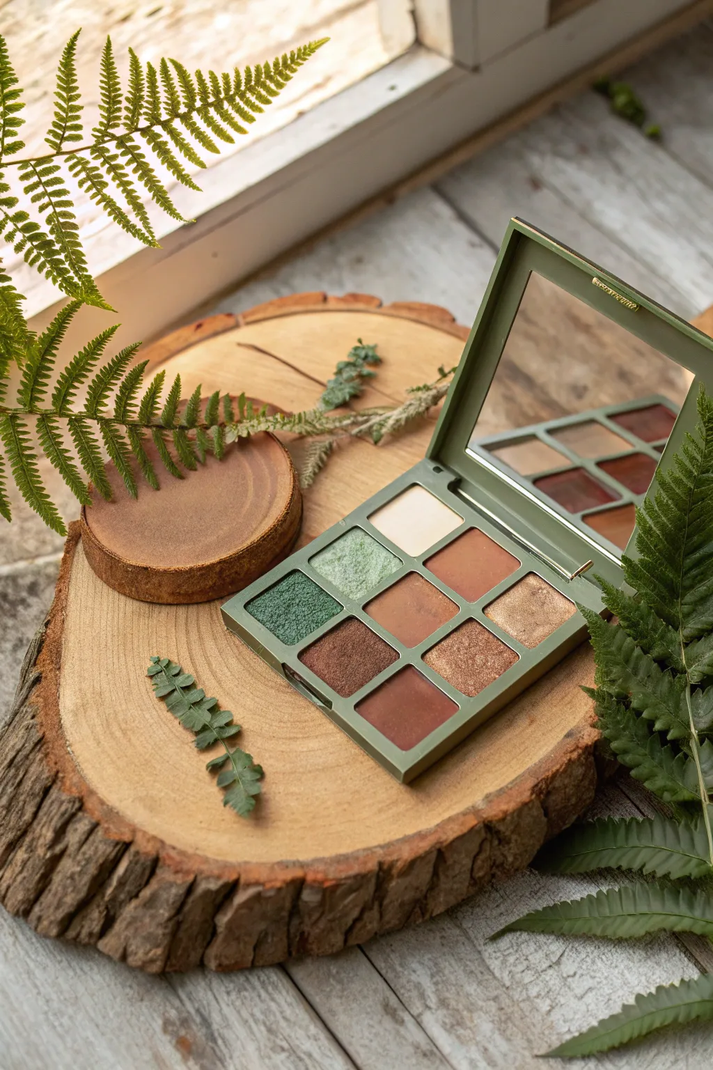 Enhance your forest fairy look with a natural makeup palette that whispers mystical beauty.