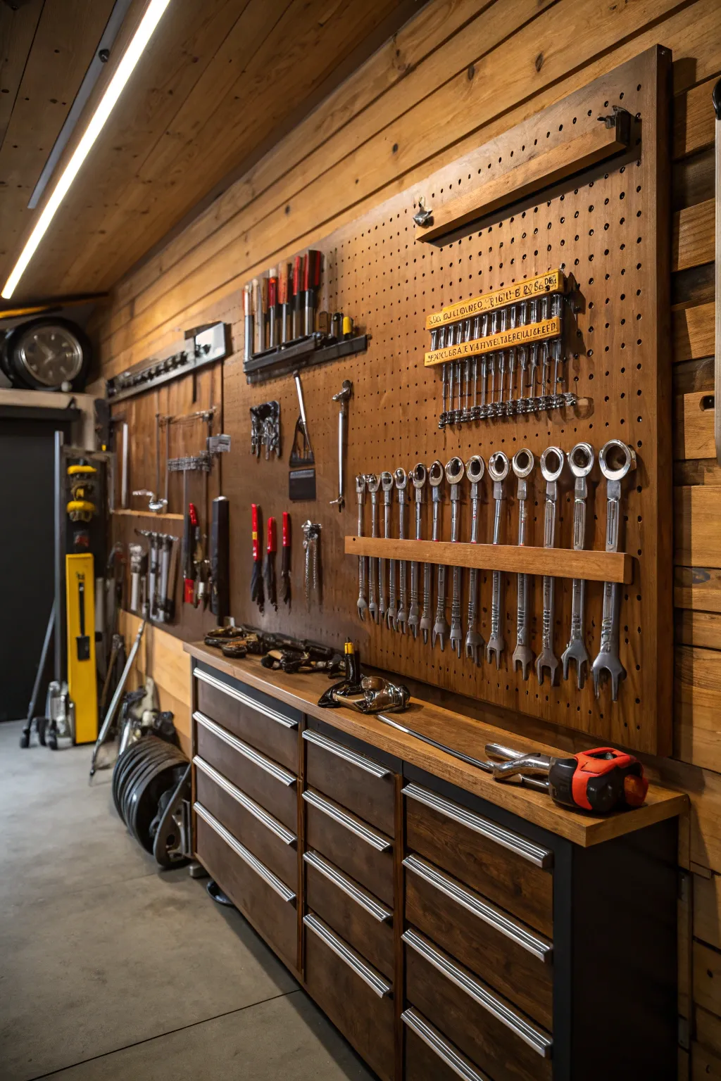 Master your workspace with a perfectly organized tool wall—where craftsmanship meets functionality.