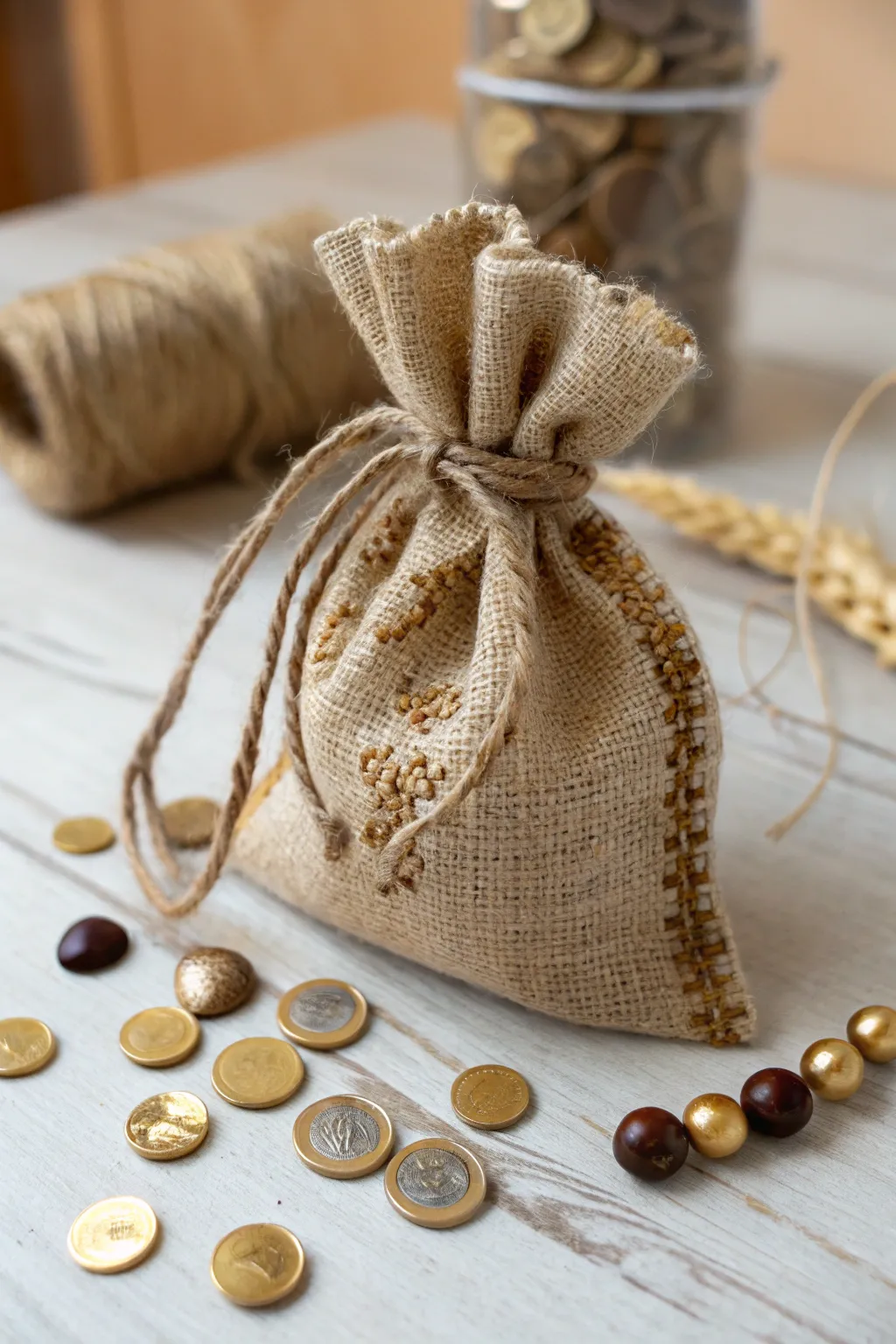 Capture the spirit of adventure with this charming DIY treasure bag, perfect for storing your pirate loot!