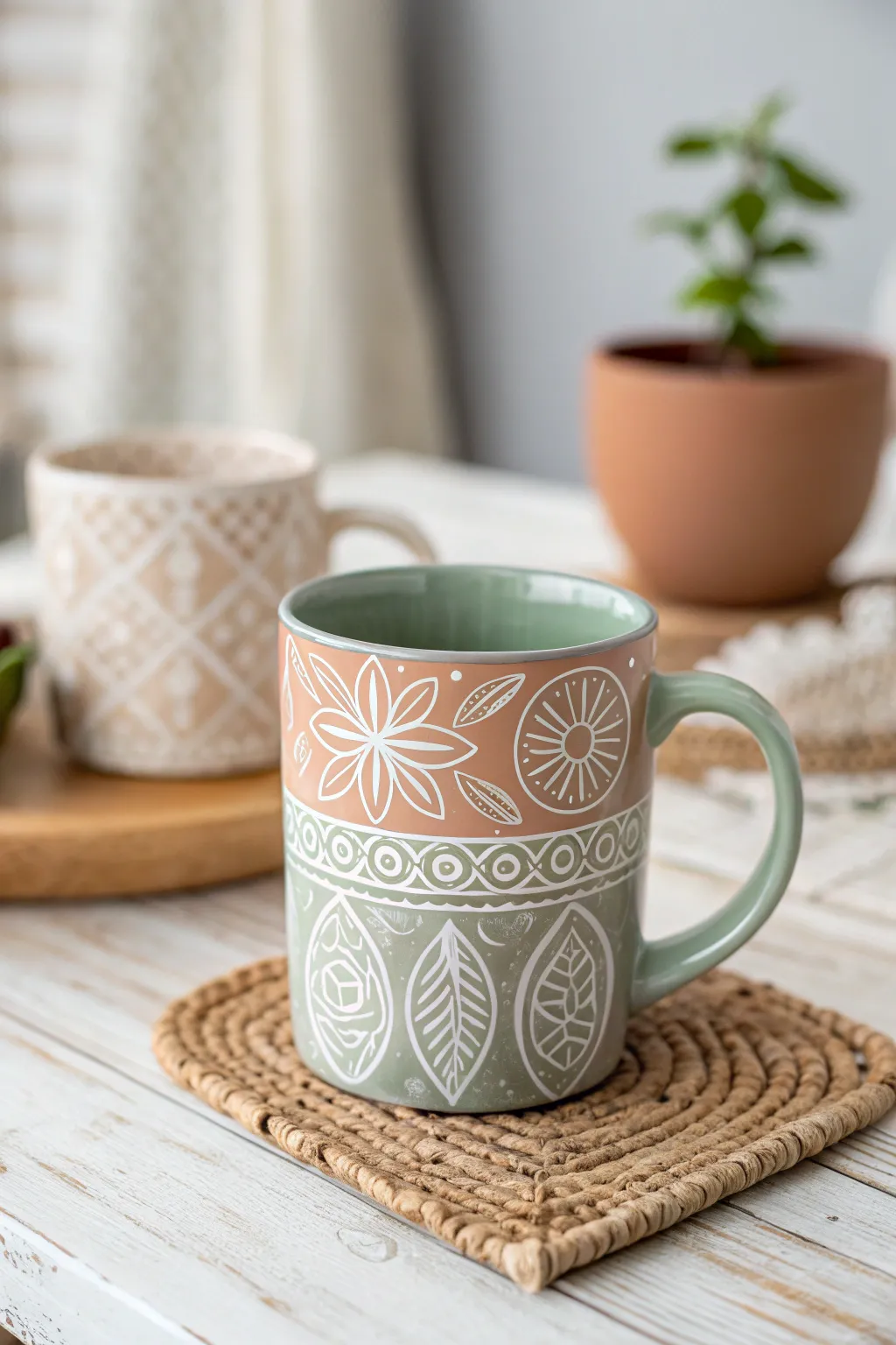 Elevate your DIY mug game with stunning stencil designs that blend Scandinavian minimalism with boho charm.