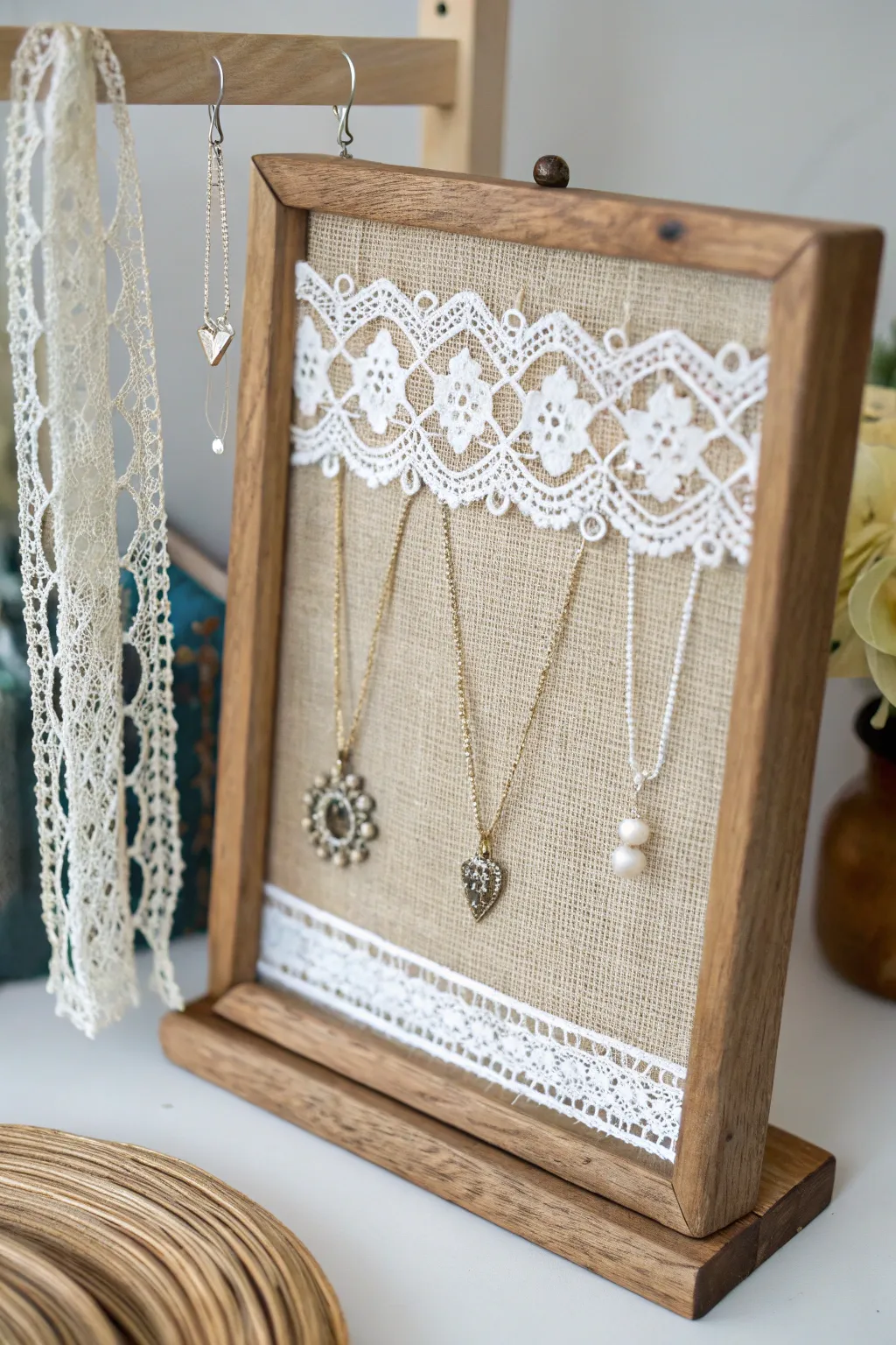 Elevate your jewelry display with a touch of rustic elegance. 🌿✨