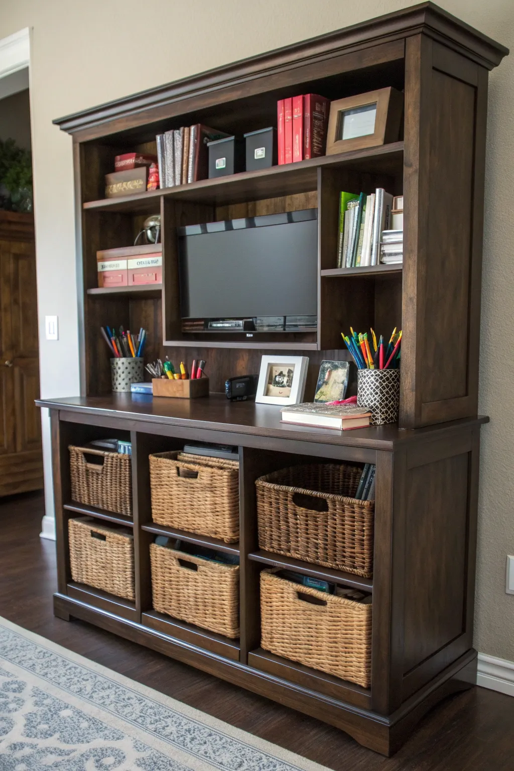 Transform your old unit into the ultimate home office organizer and elevate your workspace with style.