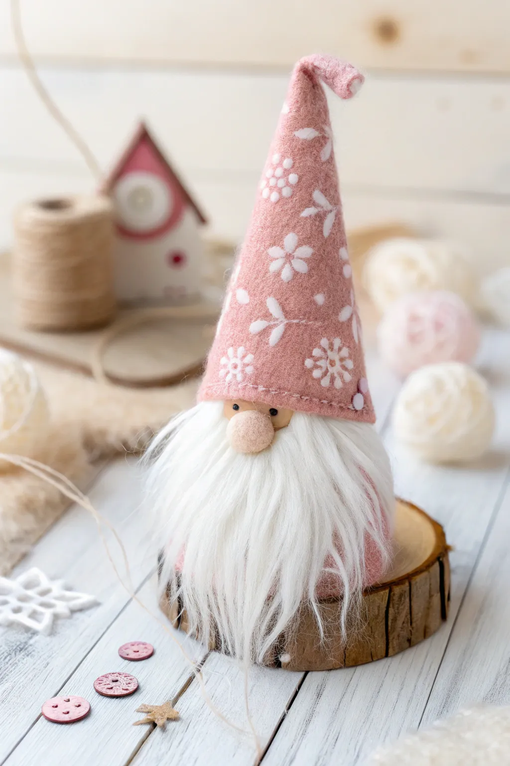 Add a touch of Scandinavian magic with these charming felt gnome ornaments!