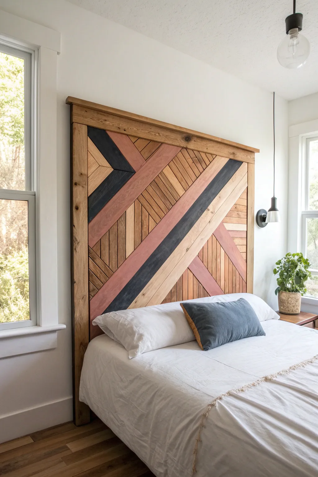 Transform your space with bold color blocking: a perfect blend of Scandinavian minimalism and boho charm.