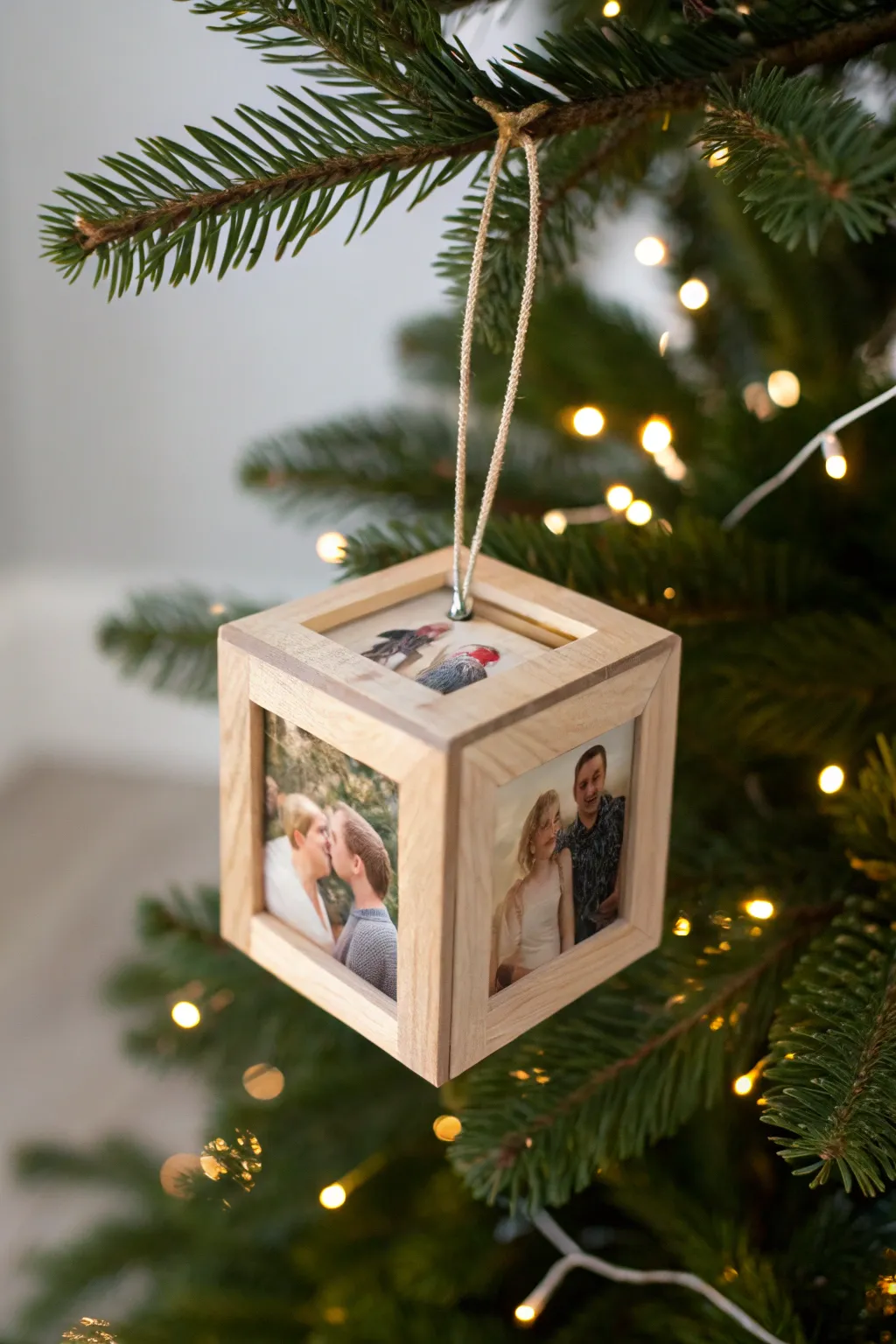 Capture memories with elegance: DIY photo cubes for a minimalist holiday touch.