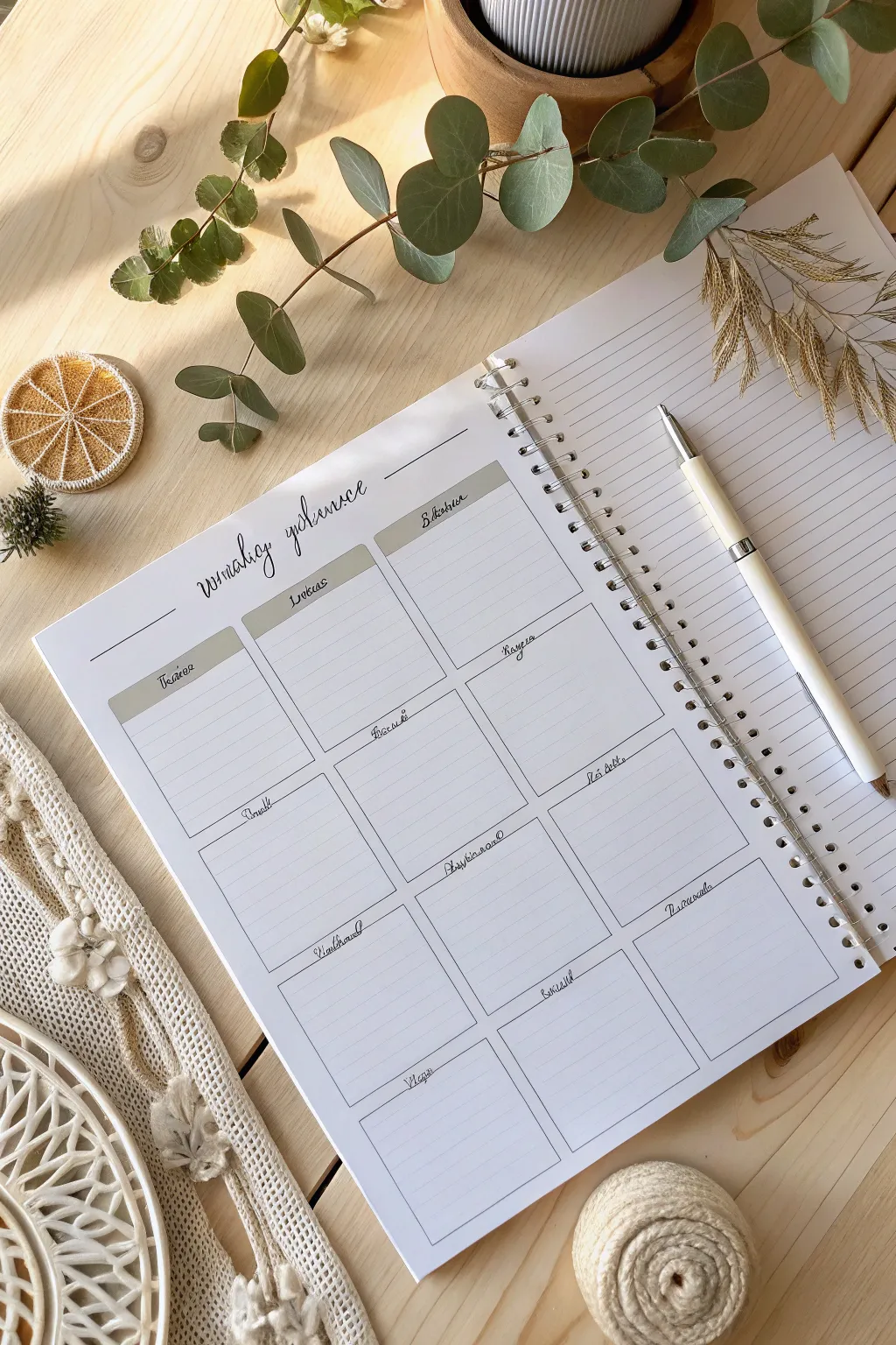 Elevate your planning game with stunning printable templates that blend minimalist elegance with a boho touch.