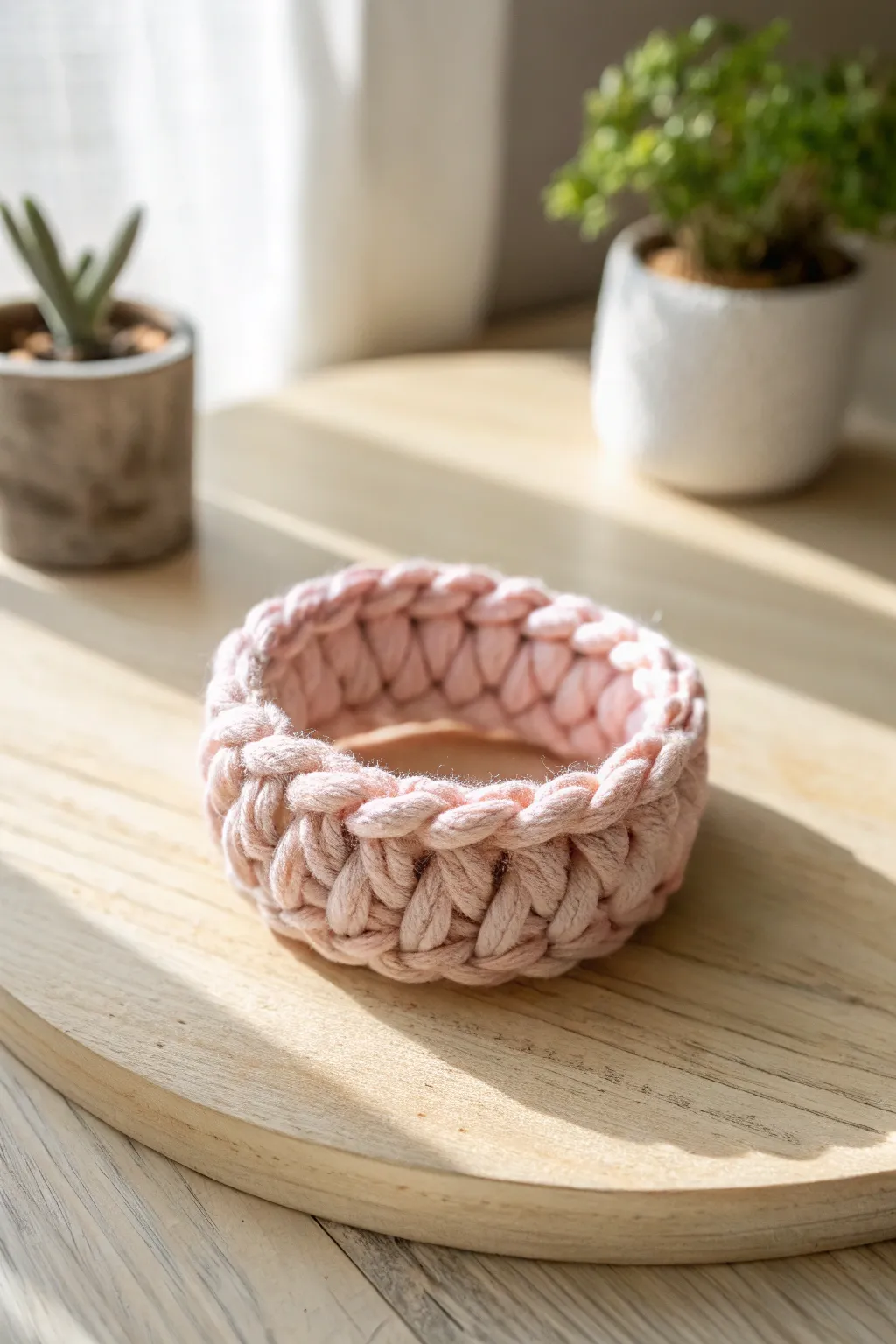 Wrap your memories in yarn: a cozy, handmade ring that speaks volumes of simplicity and style.