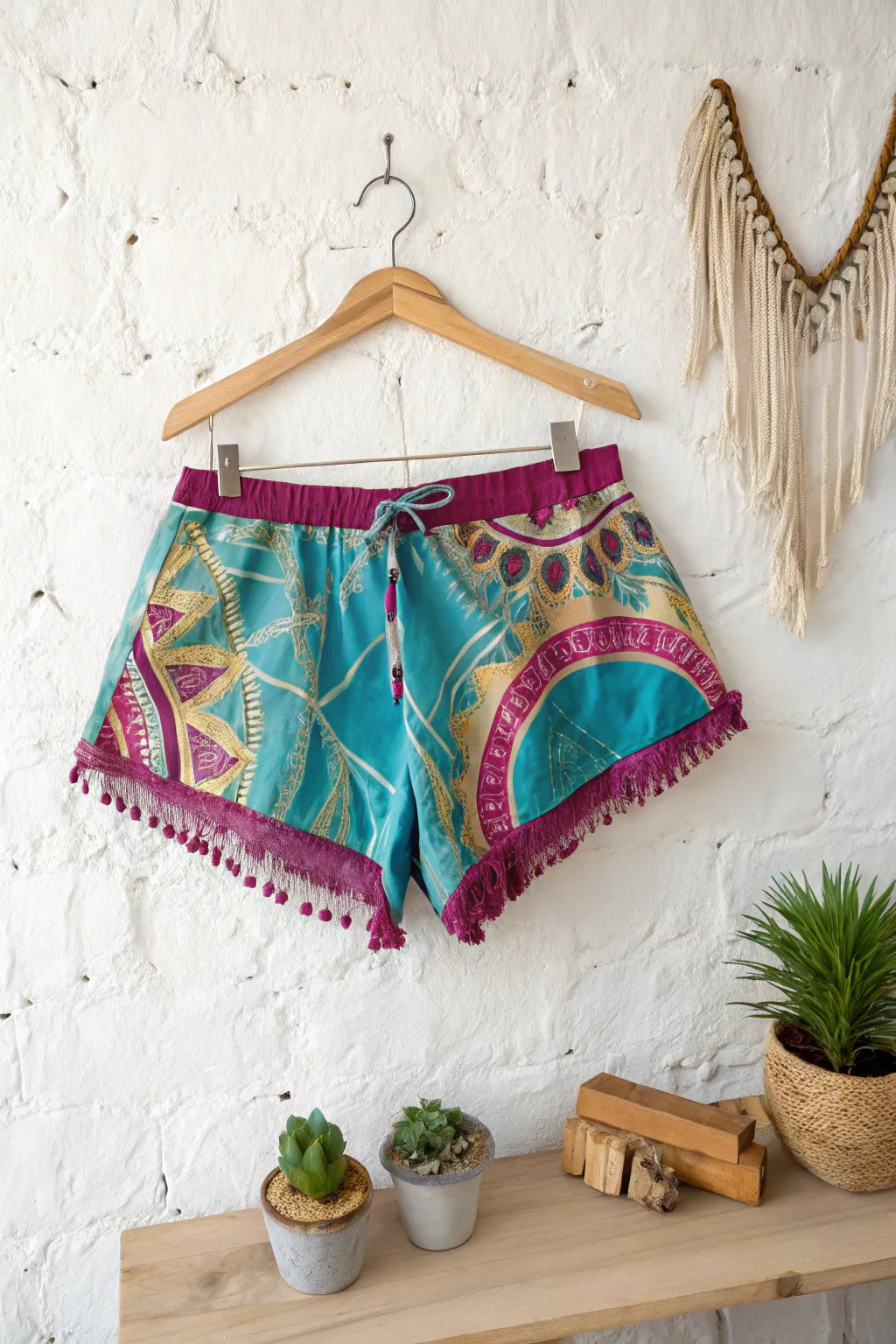 Get Samba-ready with these vibrant DIY shorts, where boho flair meets minimalist charm!