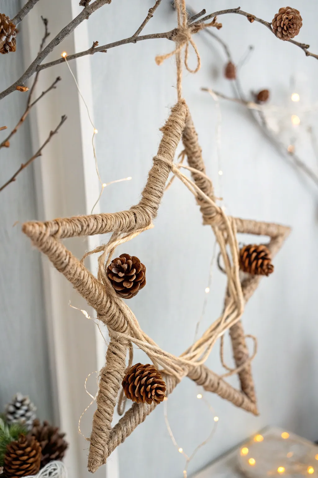 Embrace the warmth of nature with this Pinecone Star Delight!