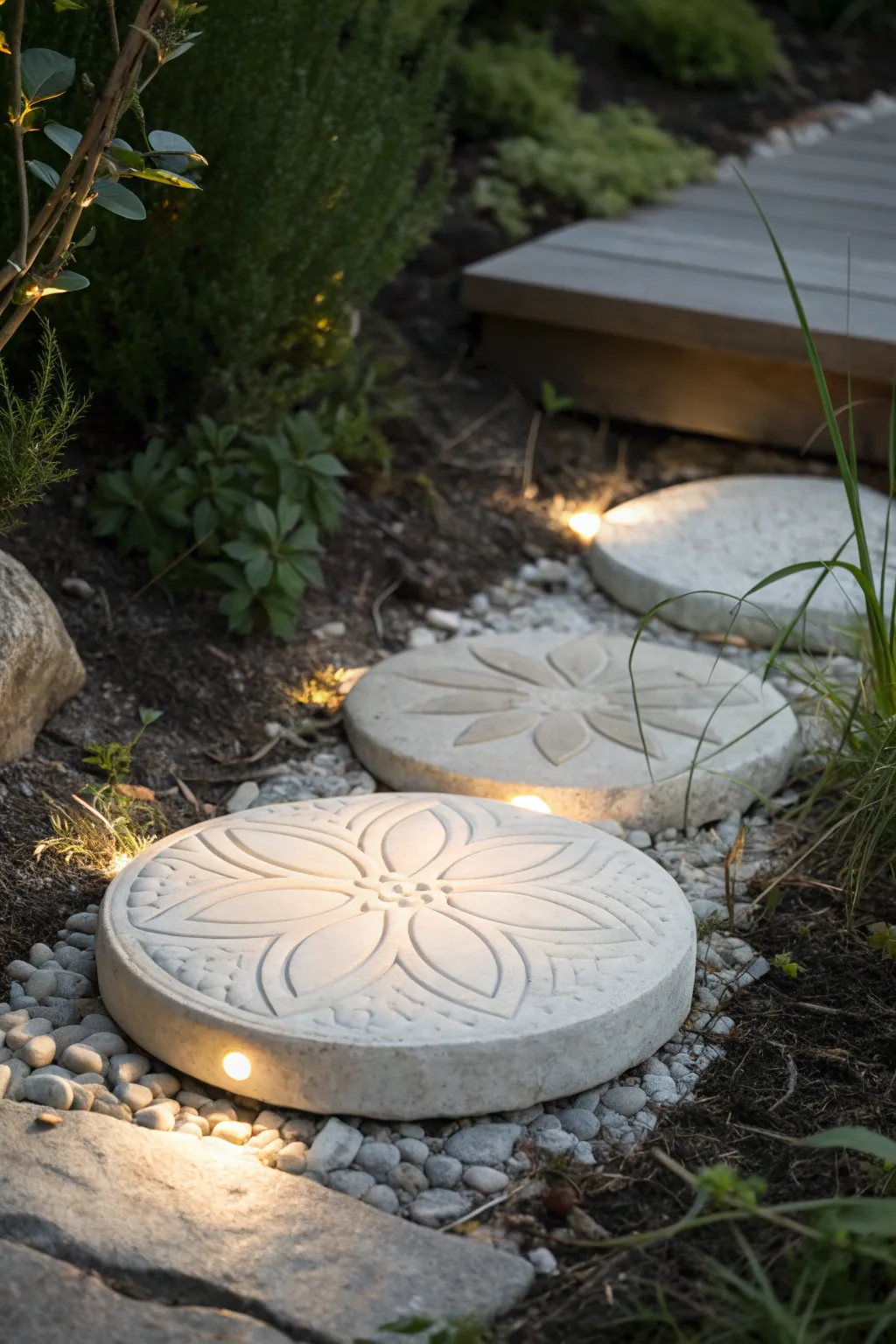 Illuminate your garden path with enchanting glow-in-the-dark stepping stones, where simplicity meets magic.