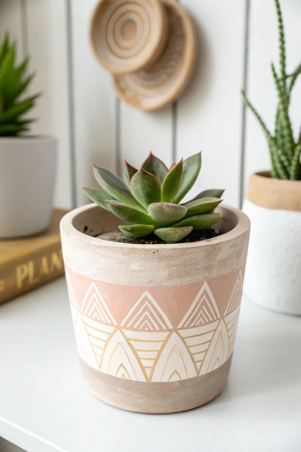 Elevate your thank you with handcrafted elegance: a minimalist plant pot with a touch of boho charm.