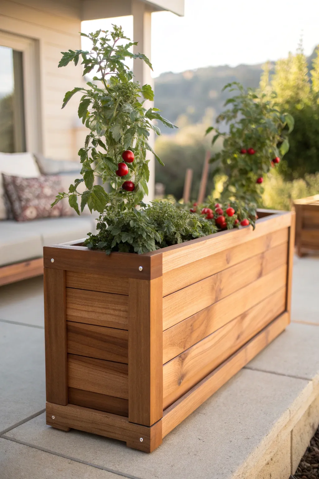 Elevate your garden with this elegant cedar planter box, blending durability and style effortlessly.