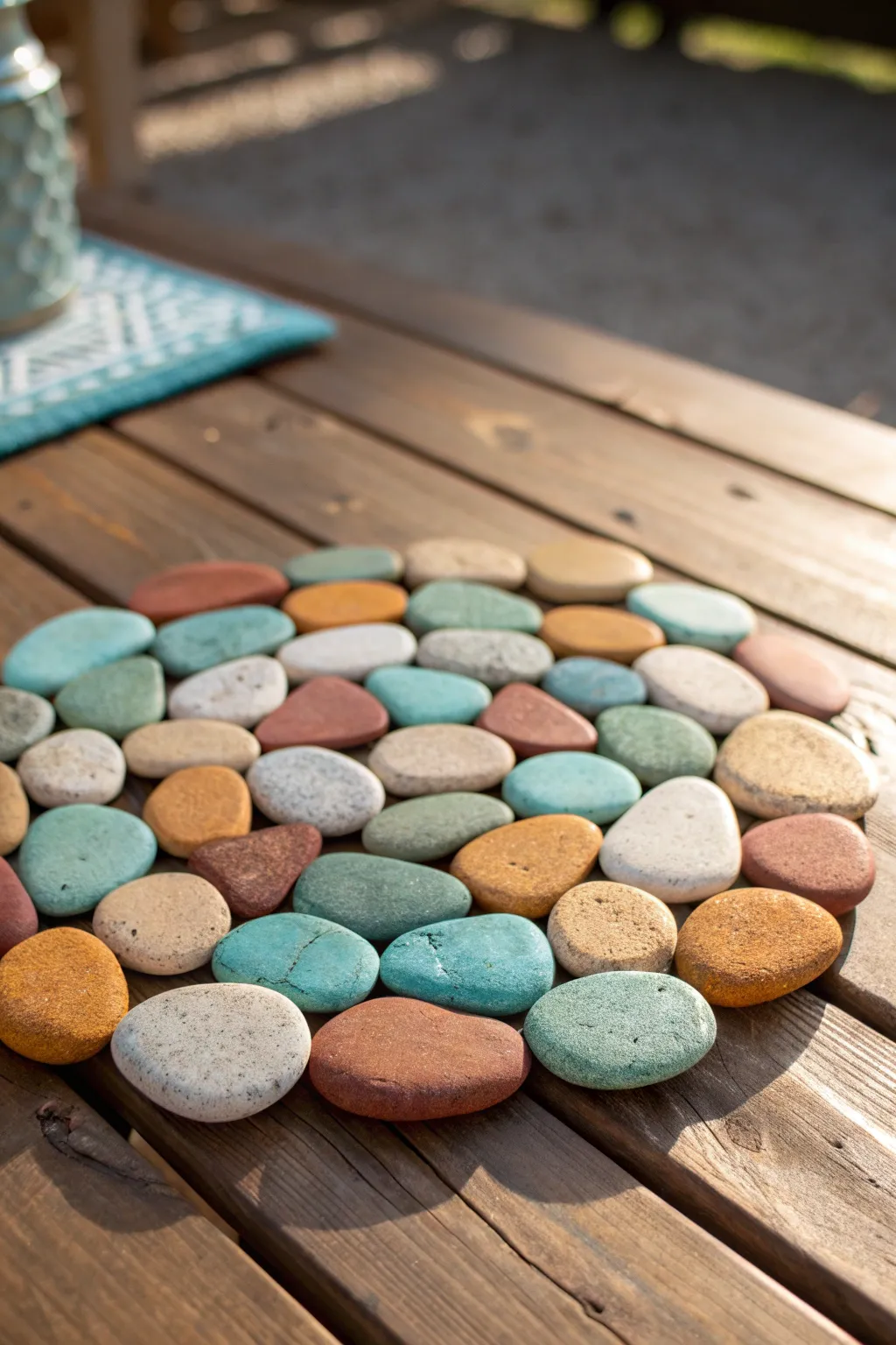 Bring a touch of nature indoors with this DIY painted stone trivet—where rustic charm meets minimalist elegance.