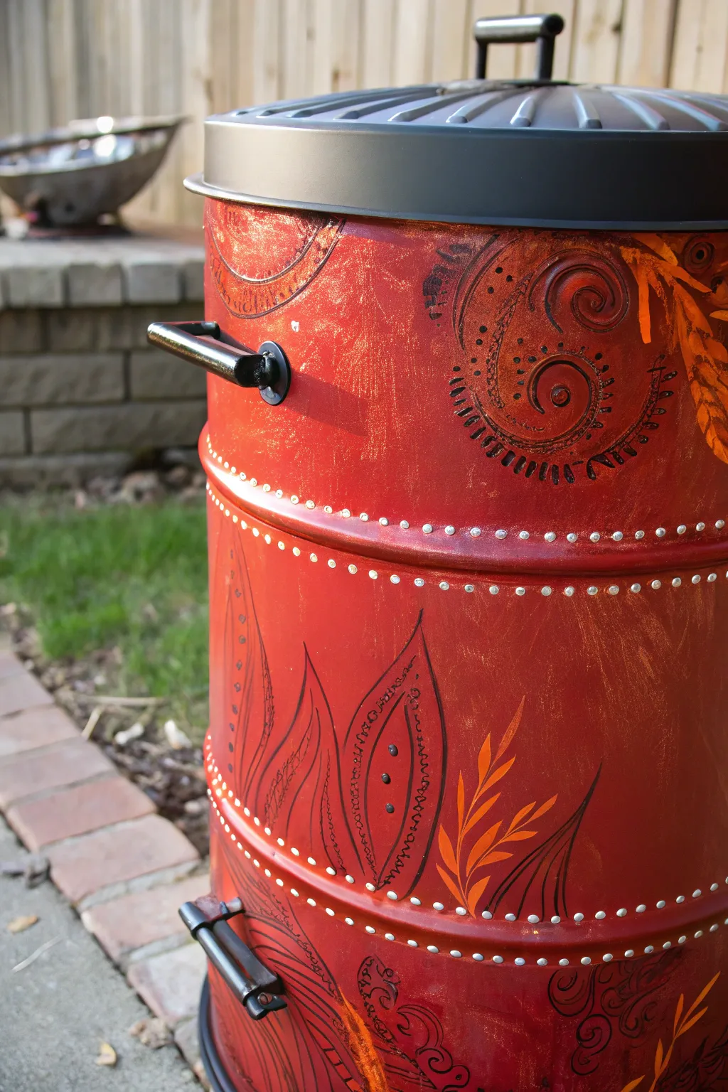 Transform your smoker into a masterpiece with a splash of fiery red!