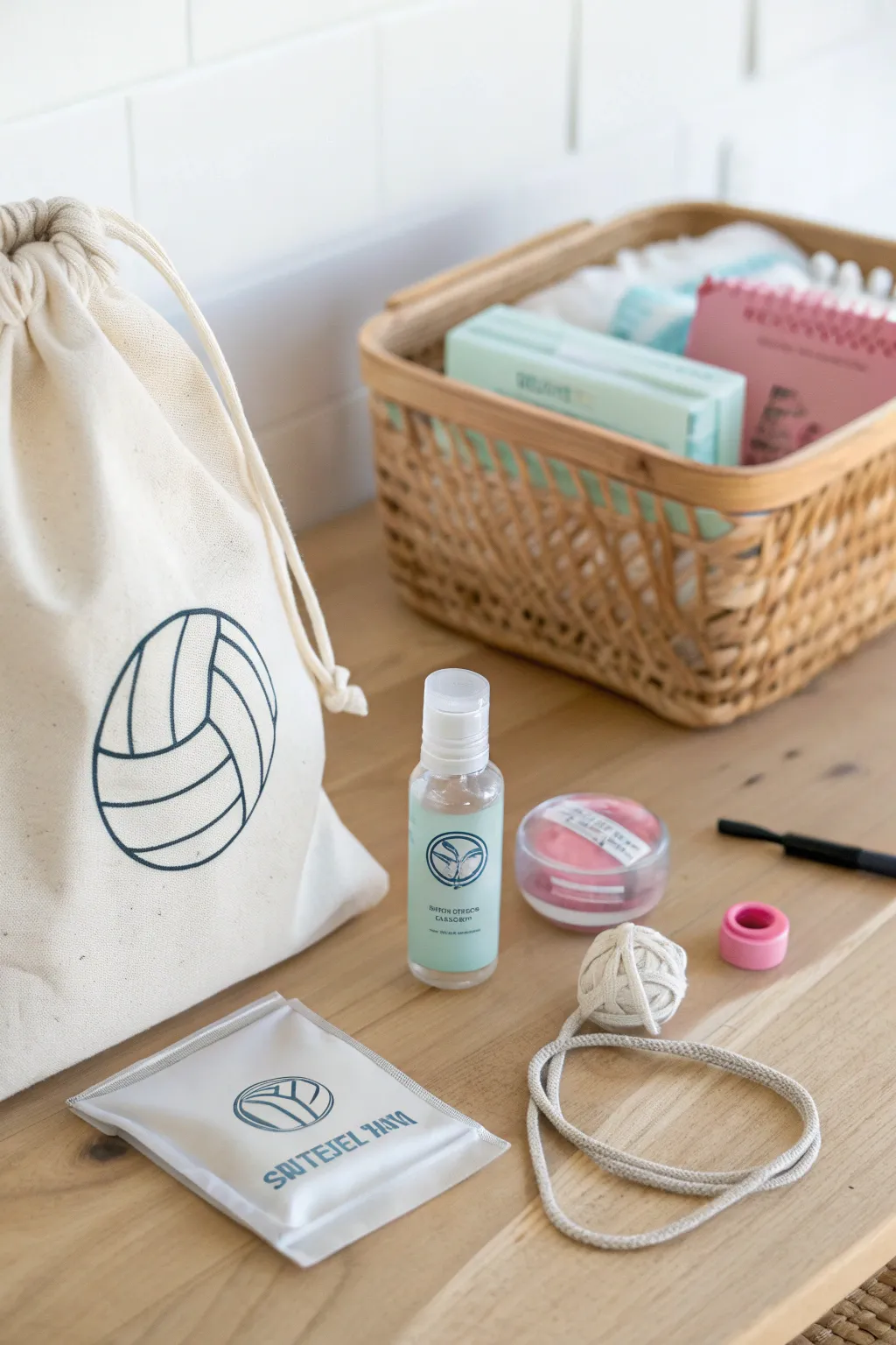 Crafting thoughtful volleyball survival kits: a perfect blend of simplicity and care. 🏐✨