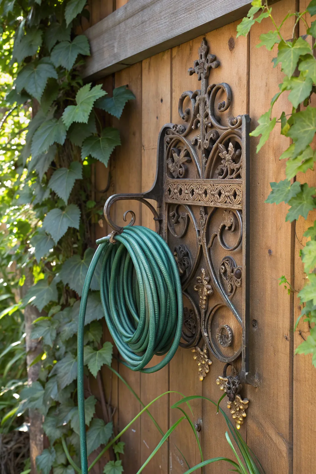 Elevate your garden's aesthetic with a vintage touch: the perfect blend of elegance and utility.
