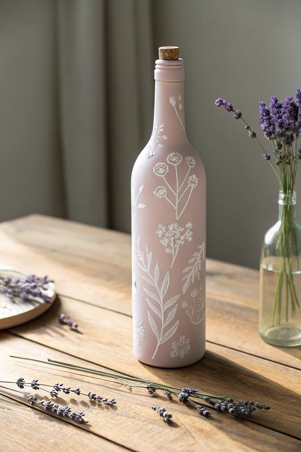 Elevate your wedding decor with chic, upcycled wine bottle centerpieces. Simple elegance, crafted with love.