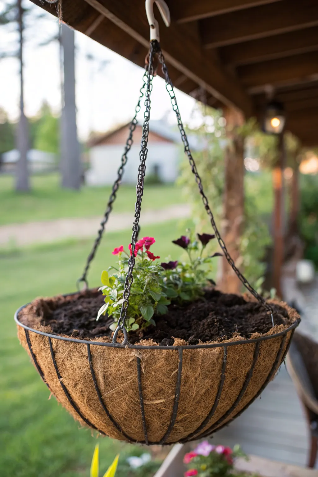 Elevate your composting game with a stylish hanging basket worm bin. Perfect for the eco-conscious craftsman!
