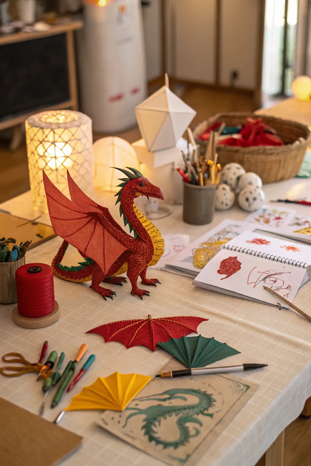 DIY dragon crafts personalize your space.