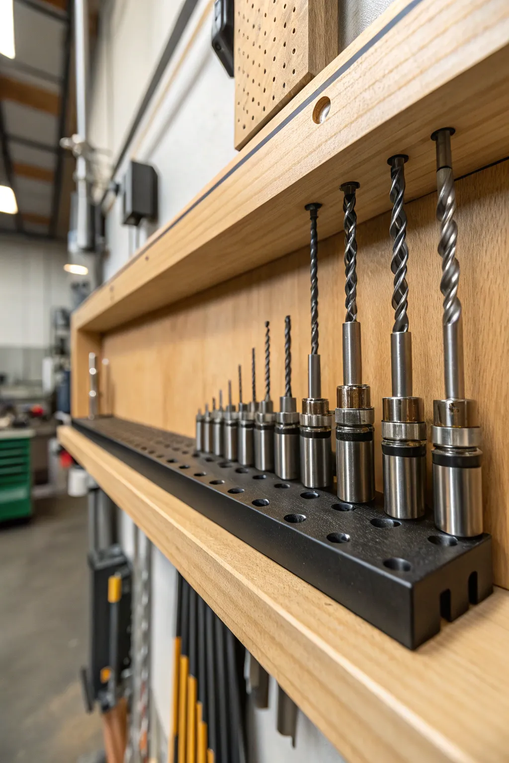 Elevate your workspace with a modern magnetic strip holder for drill bits. Sleek, stylish, and space-saving!