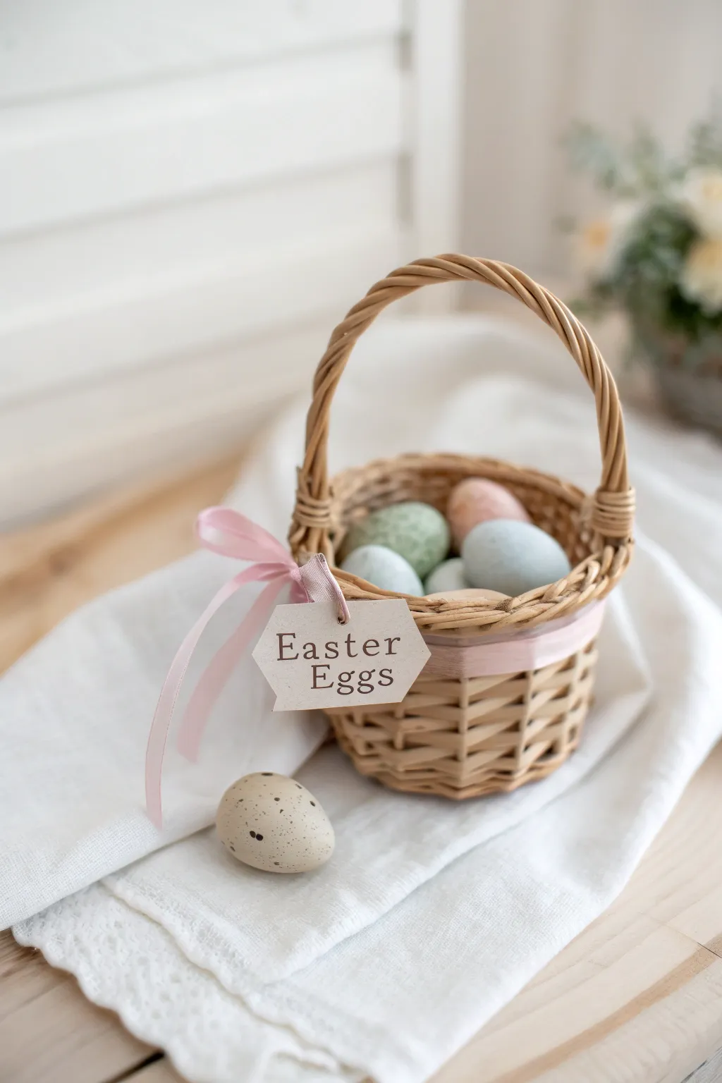 Crafting memories: Personalized Easter baskets that grow with your child.