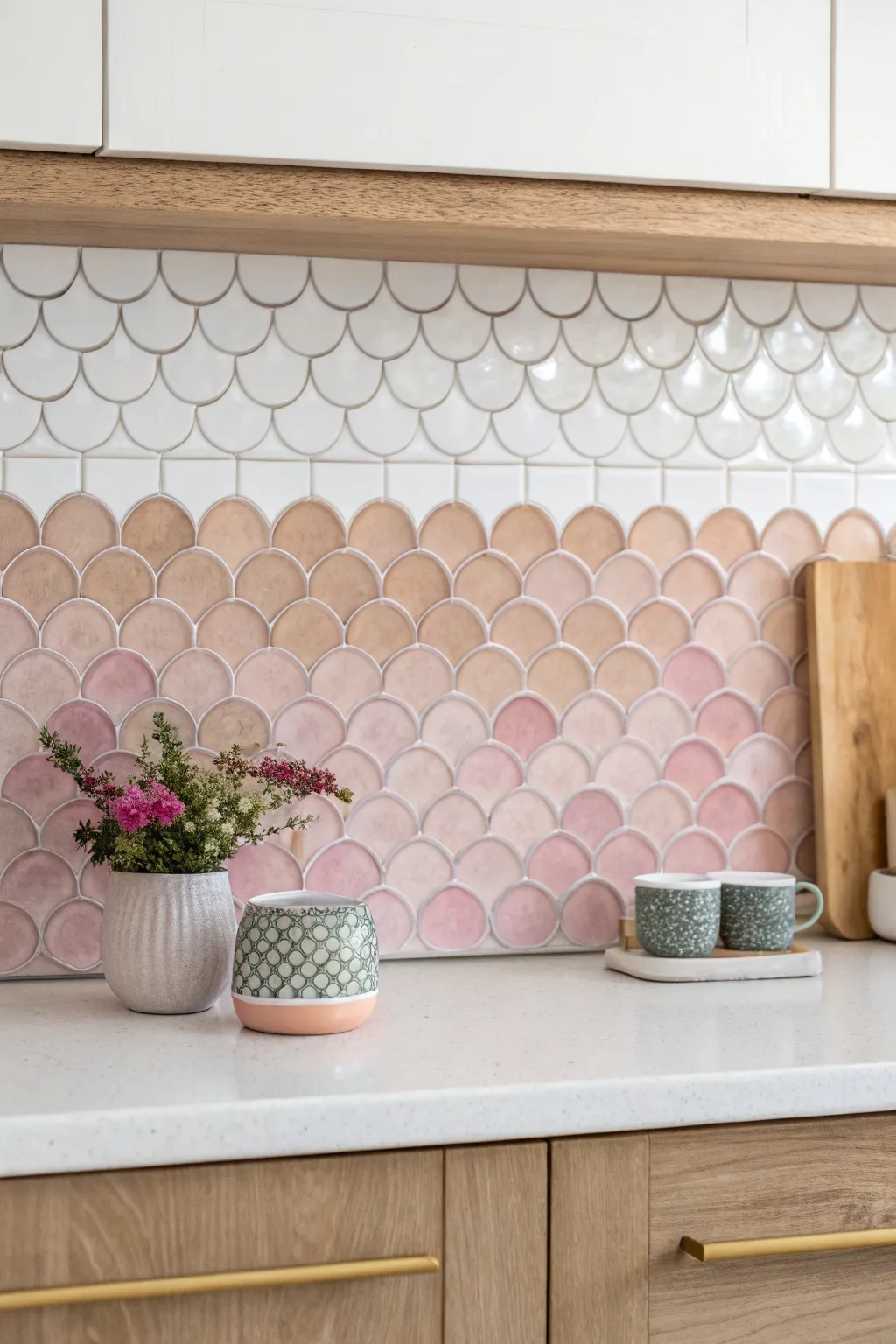 Embrace the playful charm of penny tiles for your kitchen—small in size, mighty in impact!