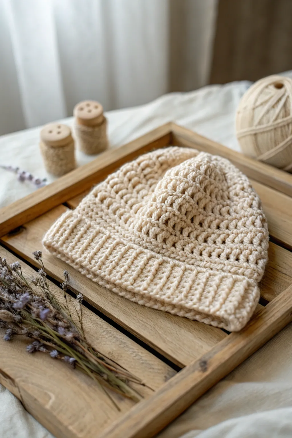 Crafted in just one hour, this minimalist beanie is your perfect introduction to the art of crochet.