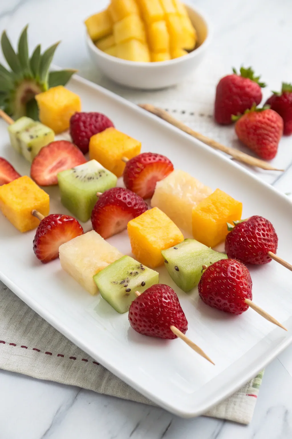 Fruit skewers that are as convenient as they are delicious.
