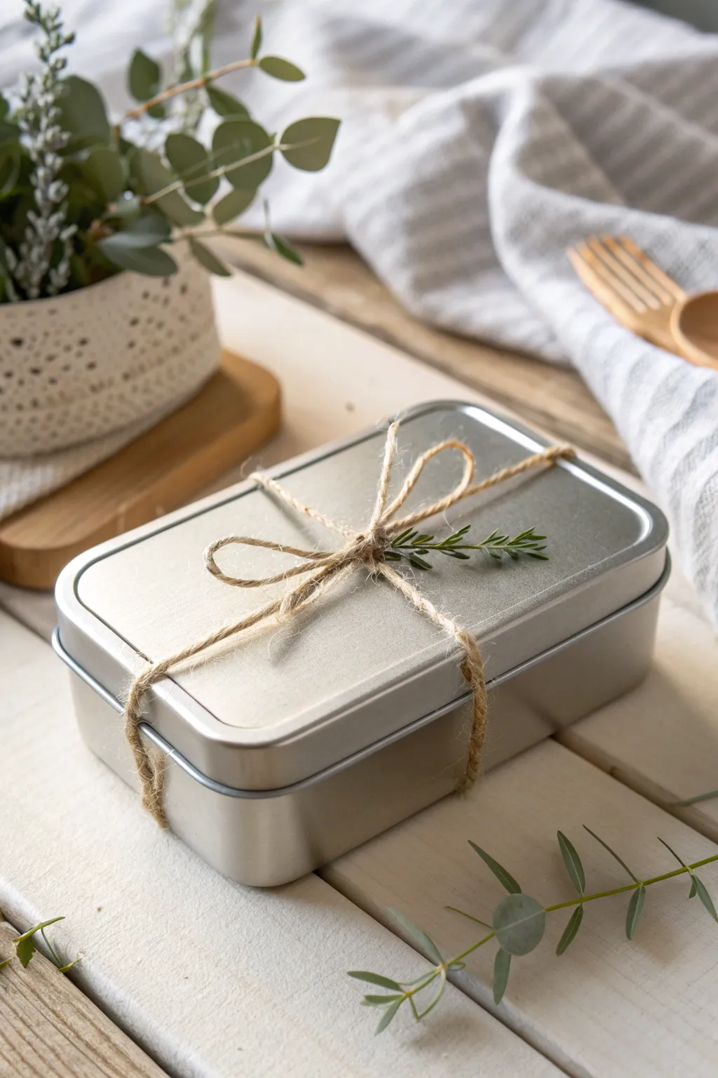 Transform your gift-giving with a touch of elegance and sustainability using a reusable tin surprise!