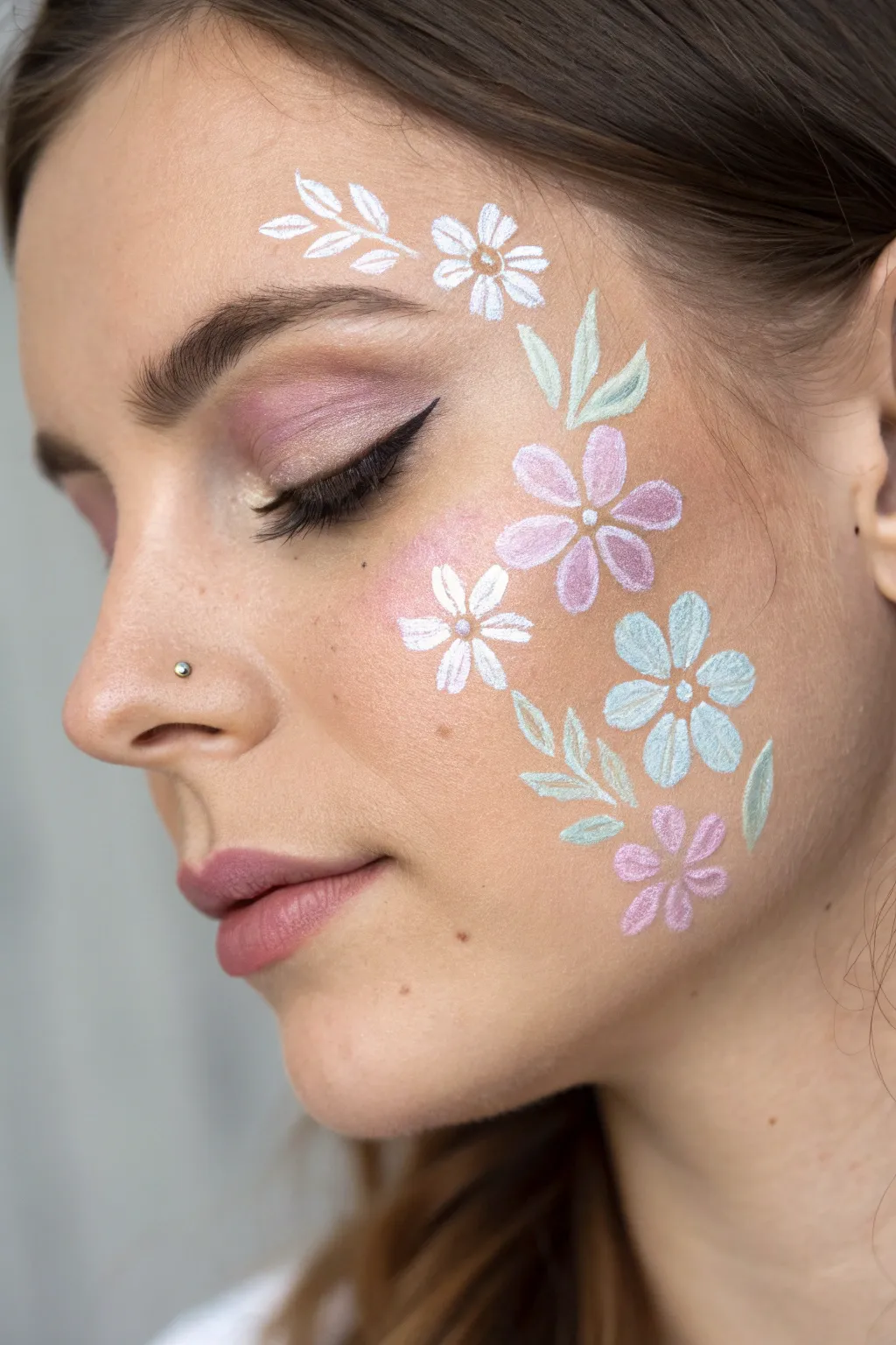 Embrace the elegance of pastel petals for a dreamy, sophisticated look.