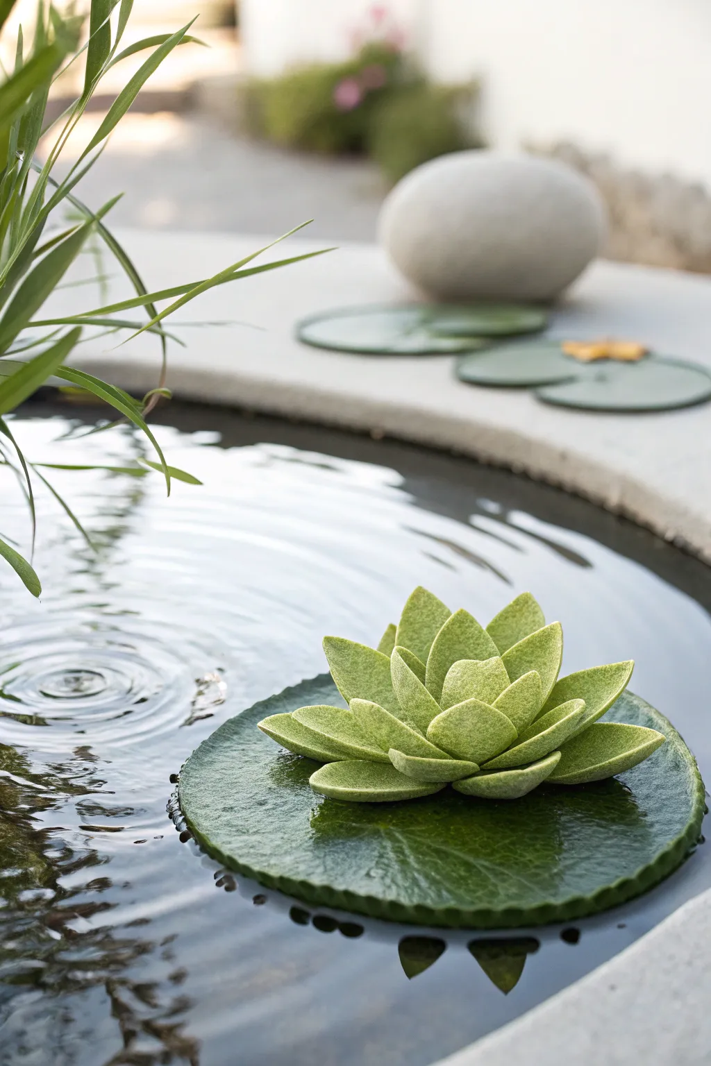 Add a touch of magic to your fairy garden with a charming floating lily pad.