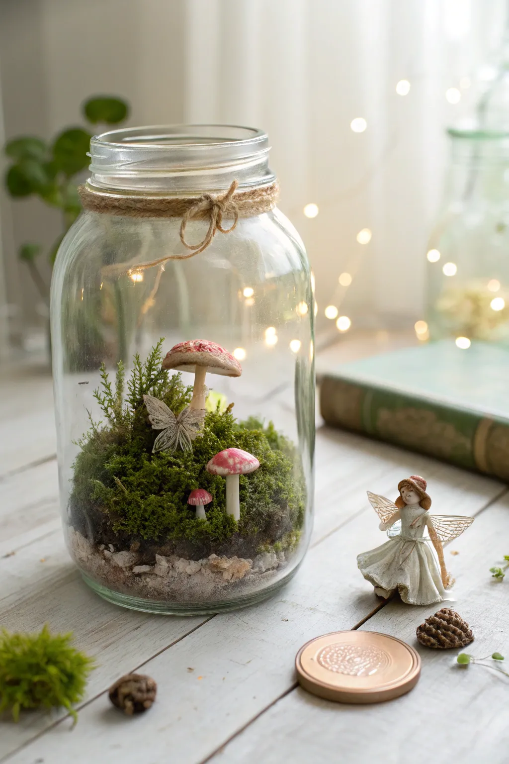 Discover the magic within a mason jar—create your own enchanting fairy terrarium centerpiece.