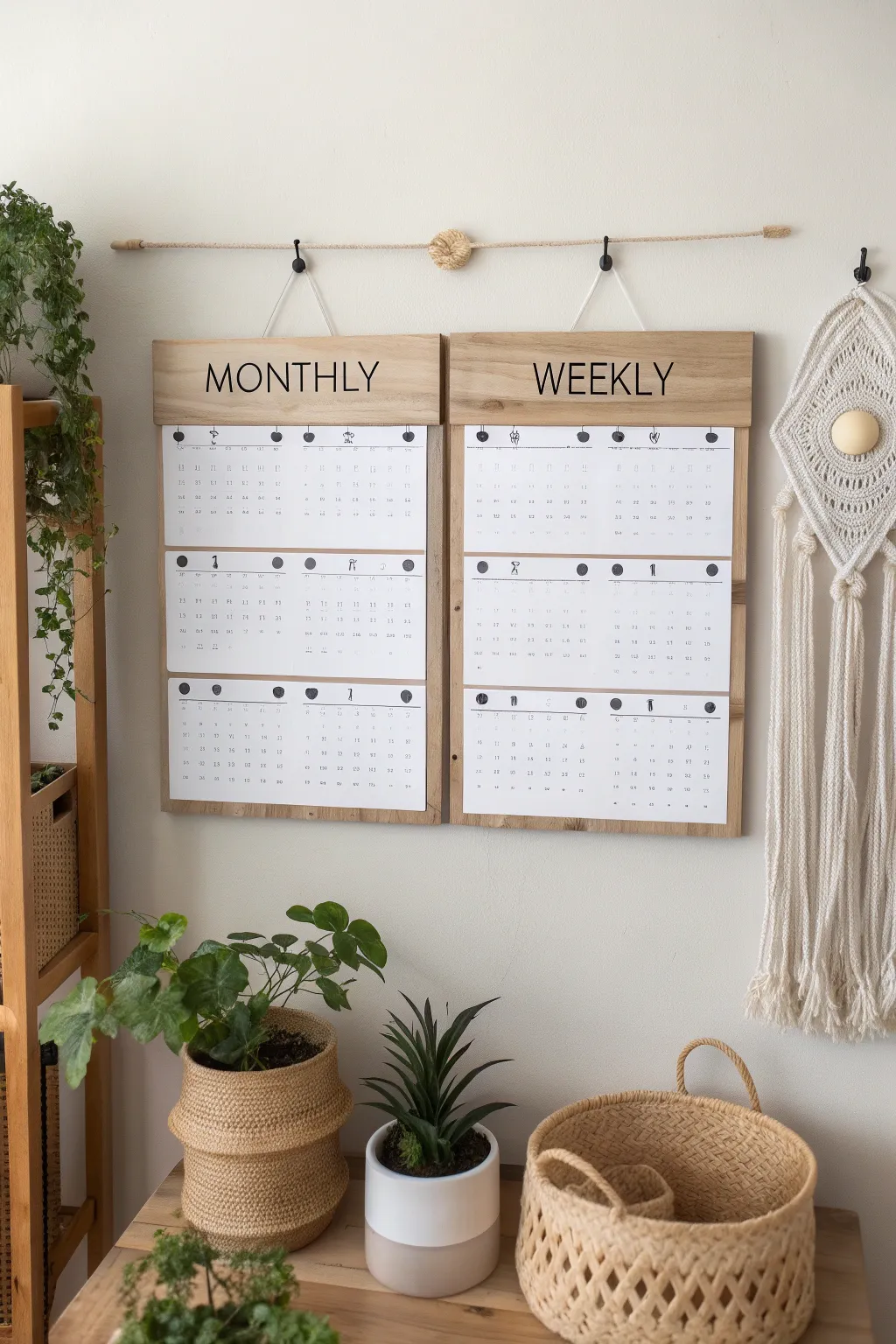 Stay organized in style with this chic Scandinavian family calendar, perfect for long-term and weekly planning.