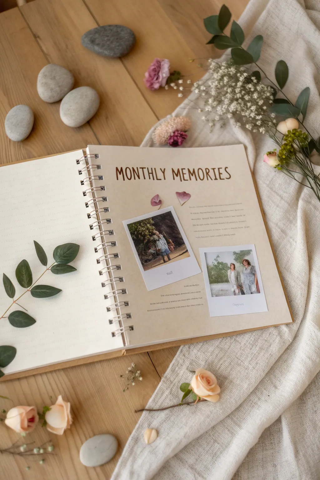 Capture your year's journey with simple elegance. #MonthlyMemories