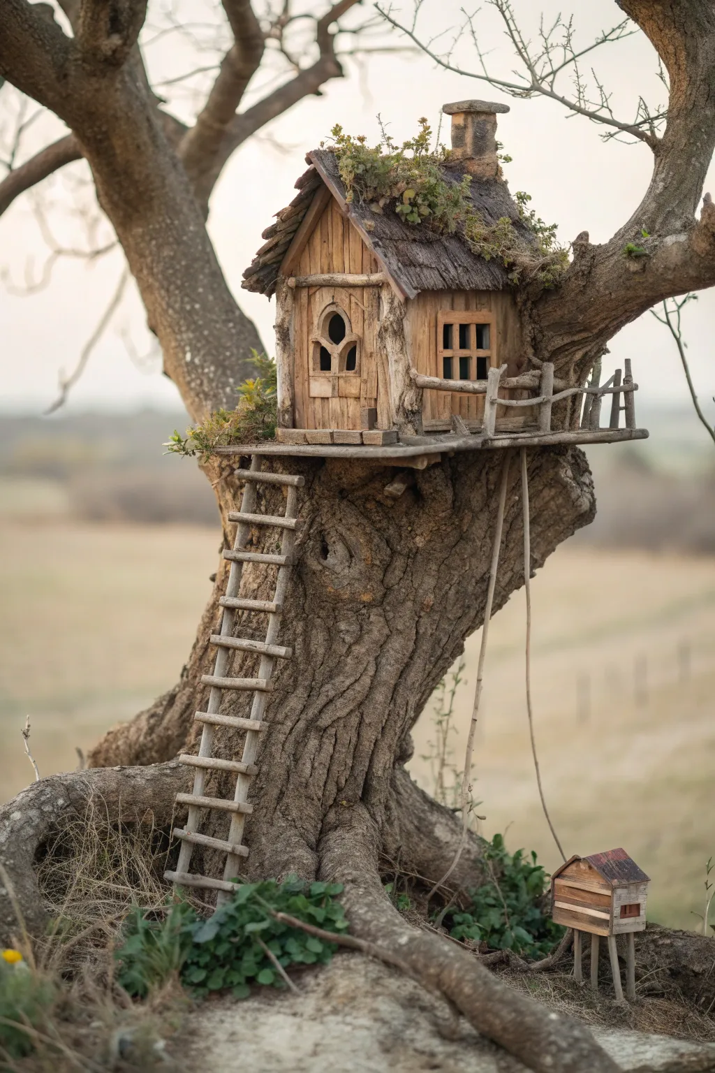 Step into a whimsical world with this enchanting treehouse diorama, where nature meets imagination in perfect harmony.