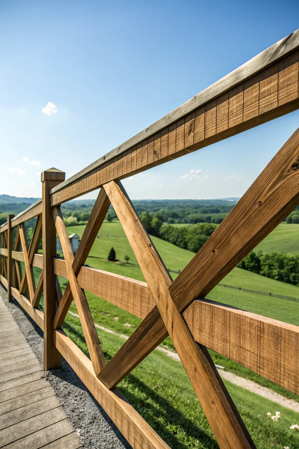 Experience the timeless charm of a crossbuck fence, where beauty meets functionality.