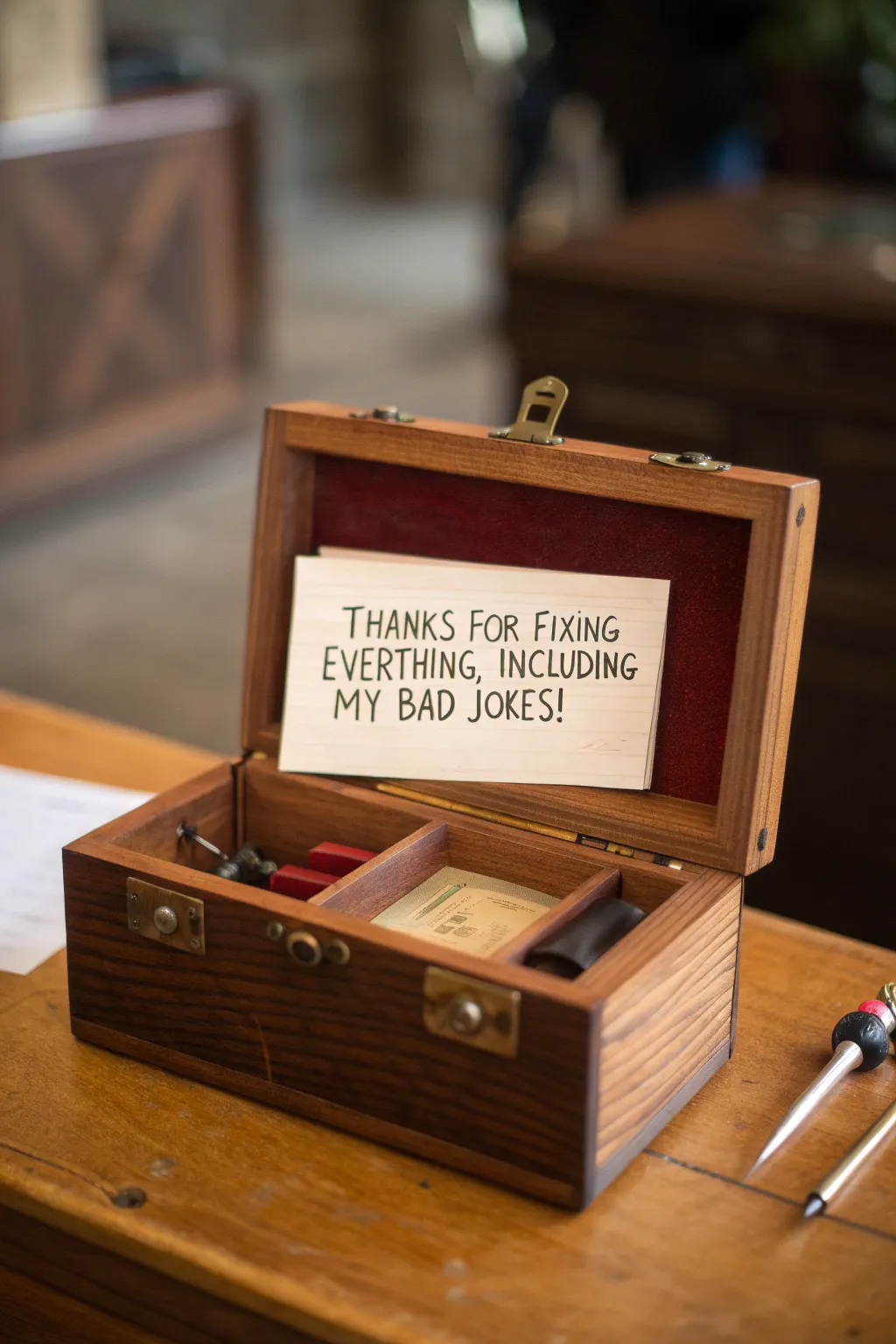 Celebrate Father's Day with a touch of humor and craftsmanship.