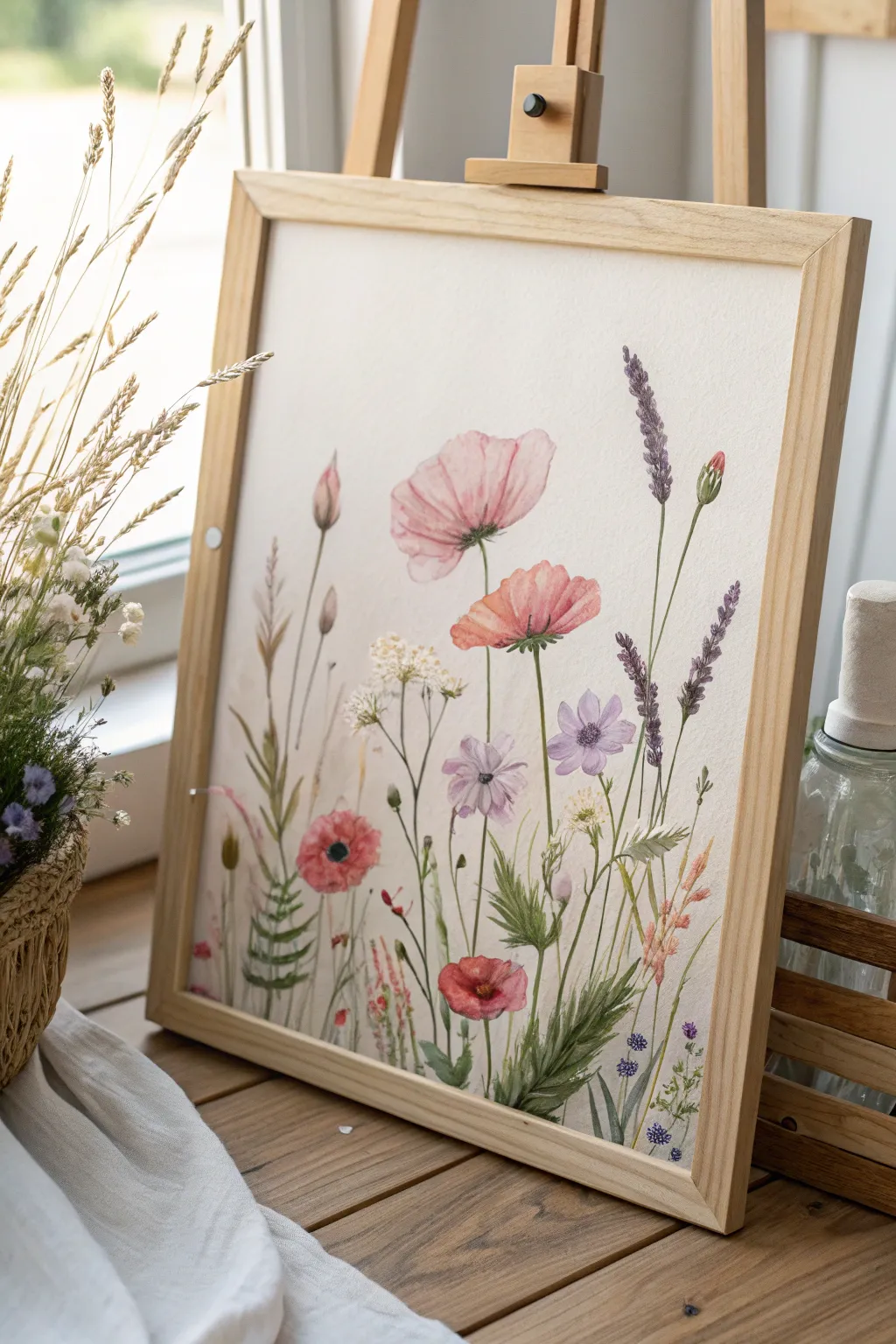 Bring the beauty of wildflowers into your home with this handcrafted masterpiece, a perfect blend of simplicity and natural elegance.