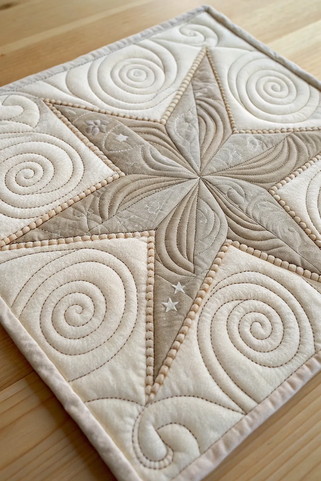 Illuminate your quilting projects with dynamic Starshine Spirals.