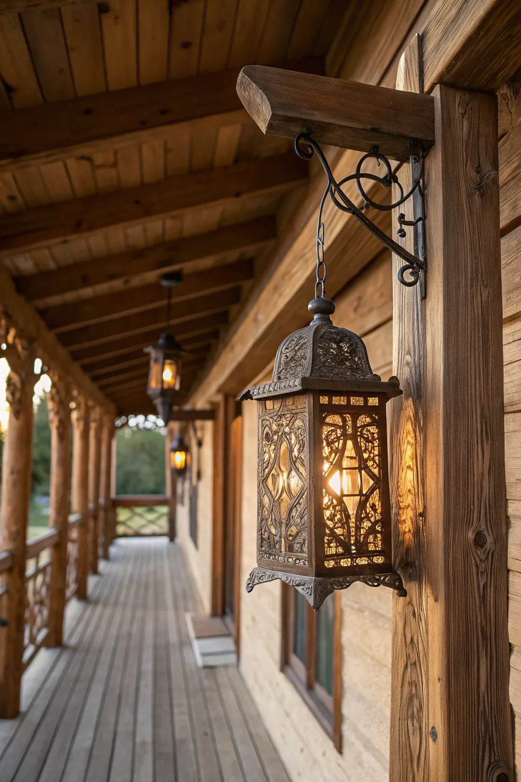 Transform your porch with the enchanting glow of handcrafted lanterns.