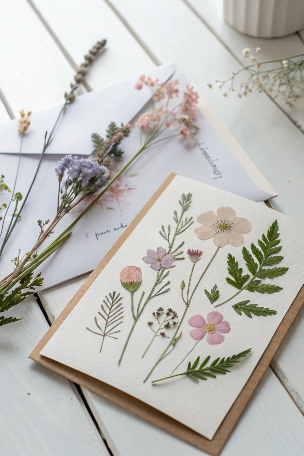 Send heartfelt wishes with a touch of nature. 🌸 #GetWellSoon #PressedFlowers