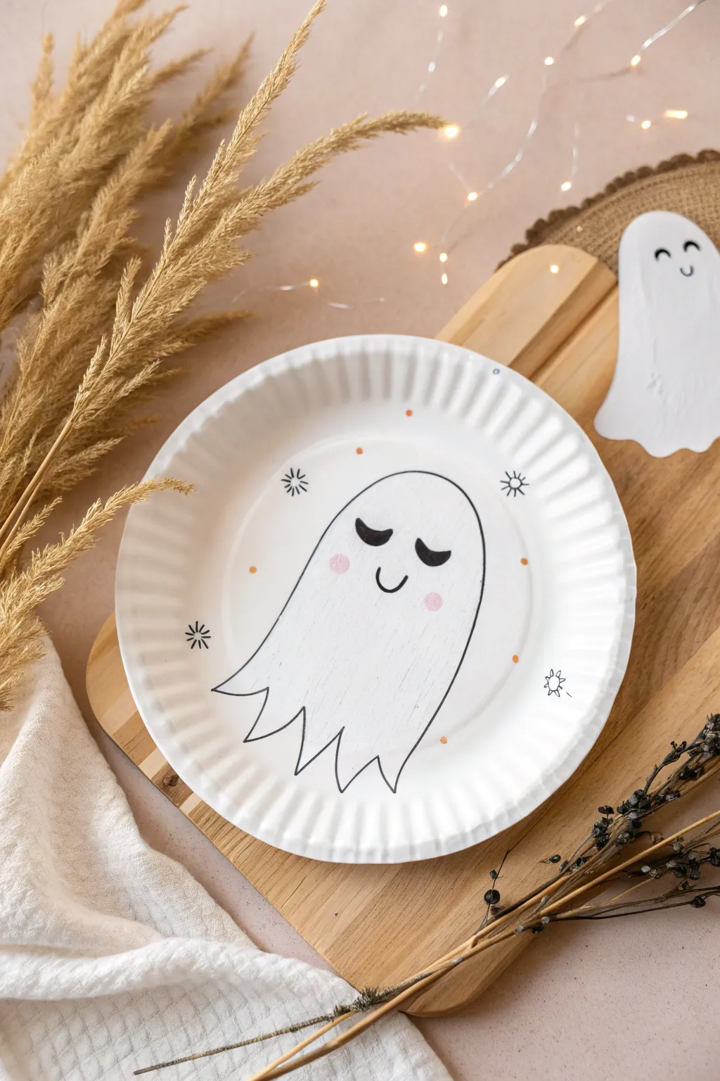 Embrace the beauty of simplicity with this charming ghost craft – where creativity meets minimalism.
